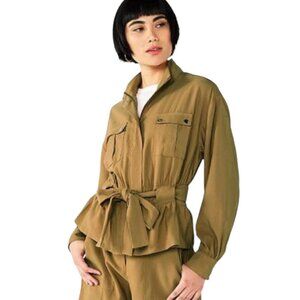 New! Nine West Belted Lightweight Jacket. Size: Large